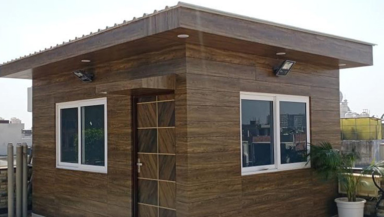 Rooftop Prefab Room in Hamirpur